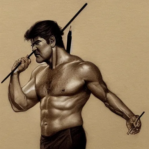 Prompt: amazing lifelike award winning pencil illustration of simon cowell trending on art station artgerm Greg rutkowski alphonse mucha cinematic