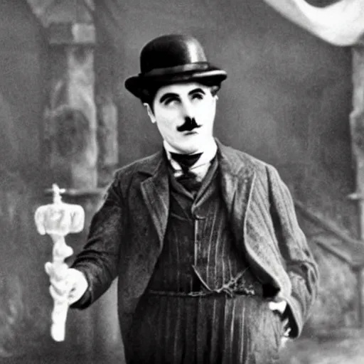 Prompt: charlie chaplin in game of thrones