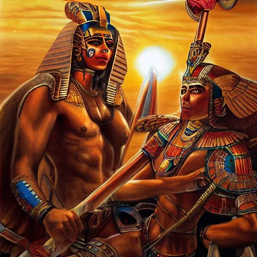 Prompt: epic masterpiece excruciating death of Egyptian sun god Ken Kelly, photorealistic, cinematic, fantastic reality, detailed, intricate dramatic lighting, establishing shot, 8k resolution – W 1024