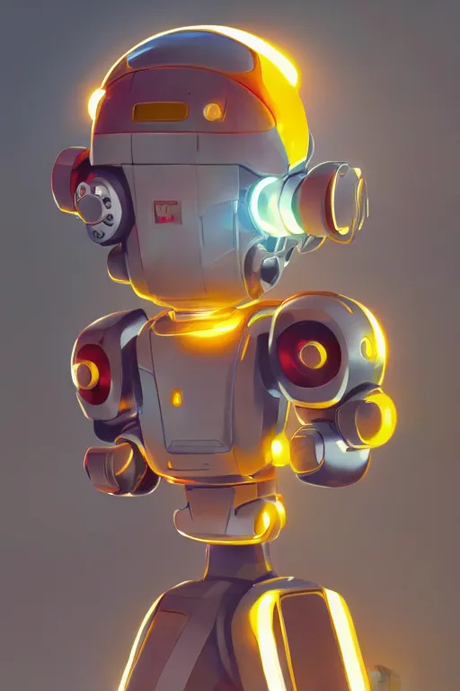 Image similar to metabots medabots medarotto medarot robot minimalist comics helmet mask neon cybereye, behance hd by jesper ejsing, by rhads, makoto shinkai and lois van baarle, ilya kuvshinov, rossdraws global illumination ray tracing hdr radiating a glowing aura