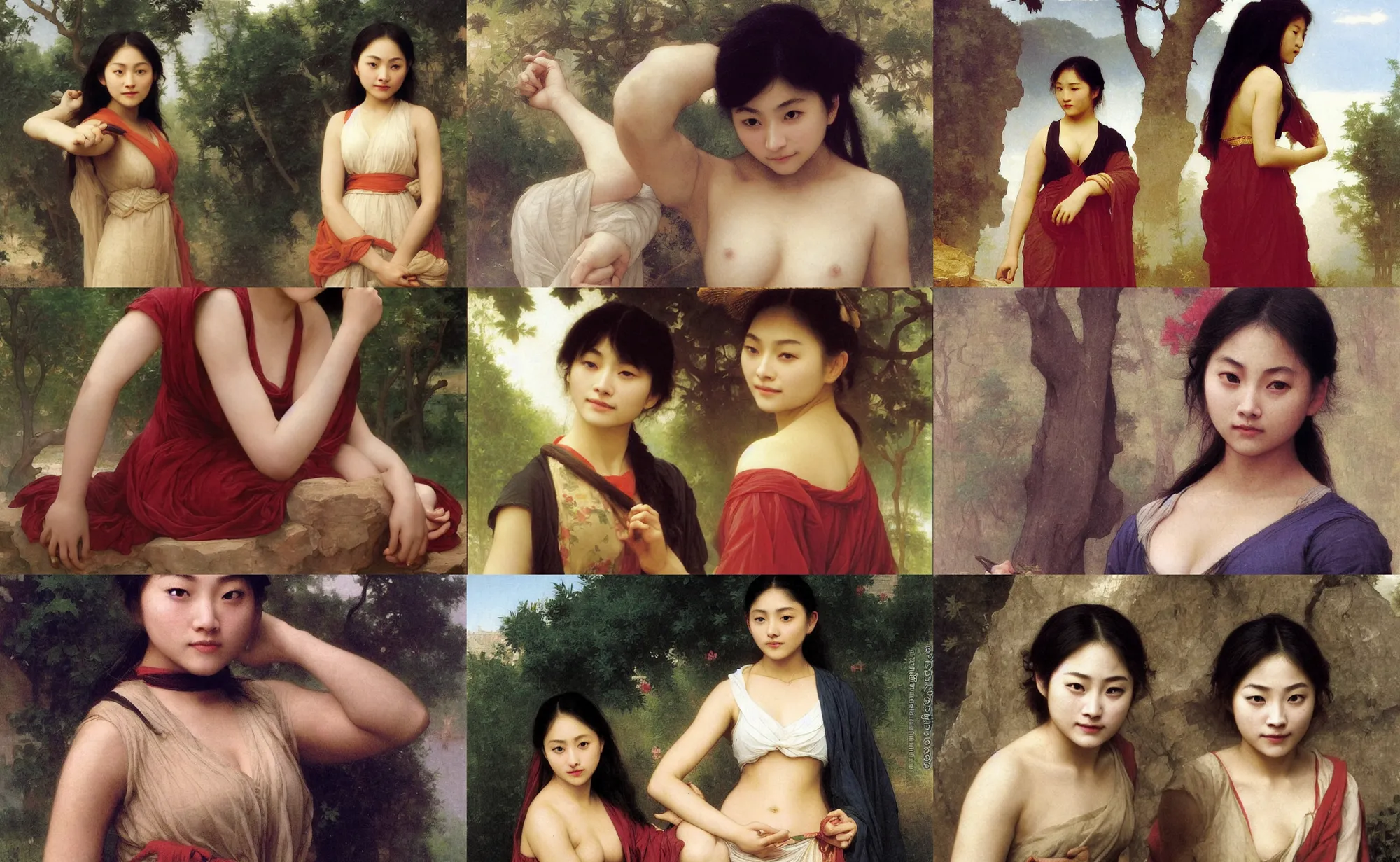 Prompt: asian annasophia robb, bouguereau