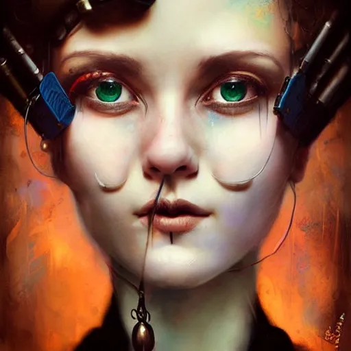 Image similar to lofi steampunk portrait pixar style by Lita Cabellut and Stanley Artgerm and Tom Bagshaw