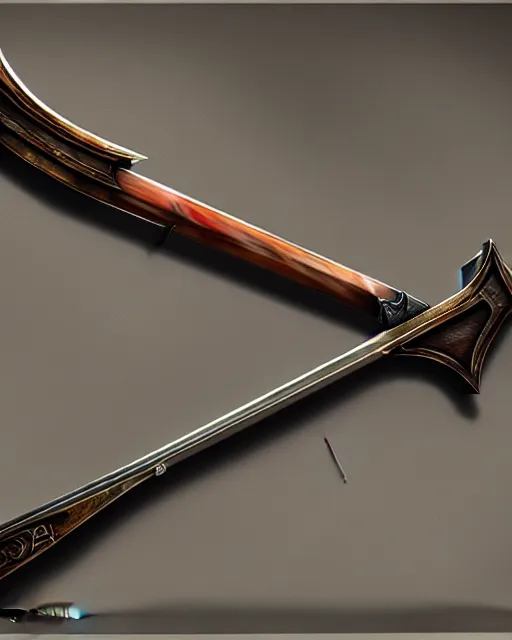 Image similar to realistic concept art of magic infused longbows weapon, mideival, detailed, 1 4 5 0, delicate, hyper realism, ultra realistic, 8 k