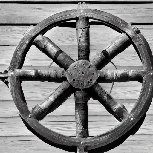 Image similar to symbol of a ship wheel