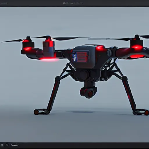 Image similar to hard surface, robotic platform, based on realistic management drone, 6 claws, symmetric, unreal engine