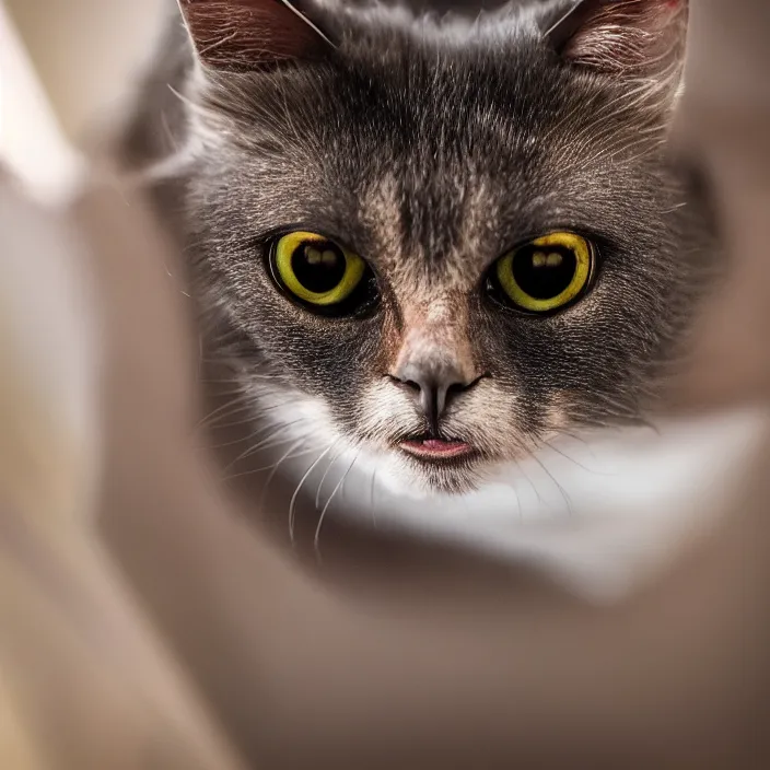 Image similar to bat cat, national geographic photo, 8 k,