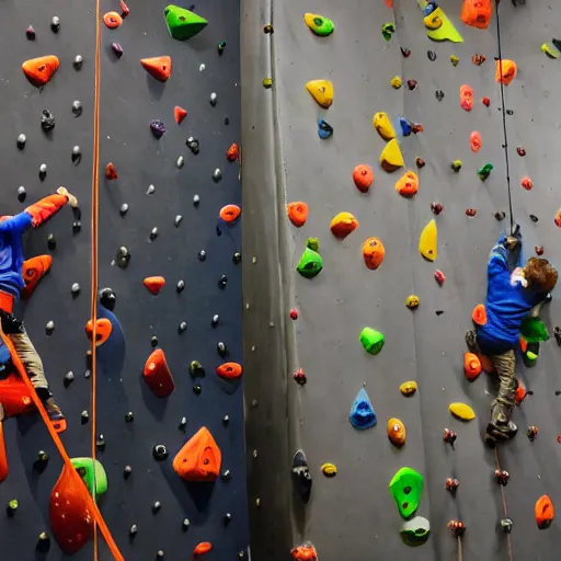 Image similar to photo of bears in a climbing gym