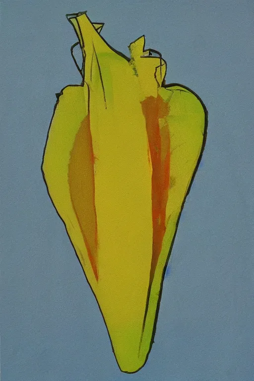 Prompt: an endive's painting in andy warhol style