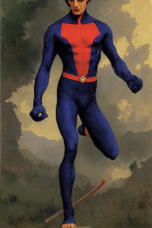 Image similar to Nightcrawler from the X-Men by William Adolphe Bouguereau