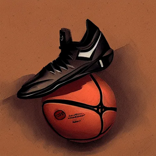 Image similar to basketball sneaker concept art, gothic, sharp focus, illustration, concept art by tooth wu