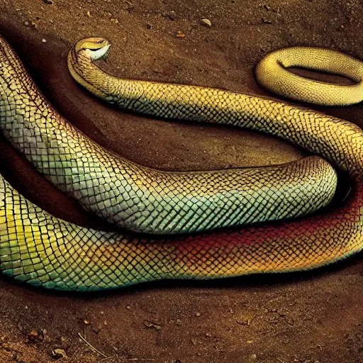 Image similar to snake human hybrid, bold natural colors, national geographic photography, masterpiece, full shot