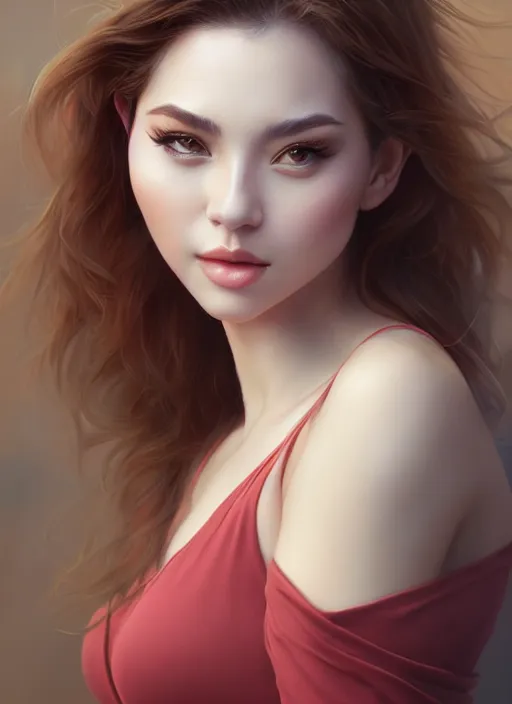 Image similar to photo of a gorgeous young woman in the style of stefan kostic, realistic, professionally, professionally color graded, half body shot, sharp focus, 8 k high definition, insanely detailed, intricate, elegant, art by stanley lau and artgerm