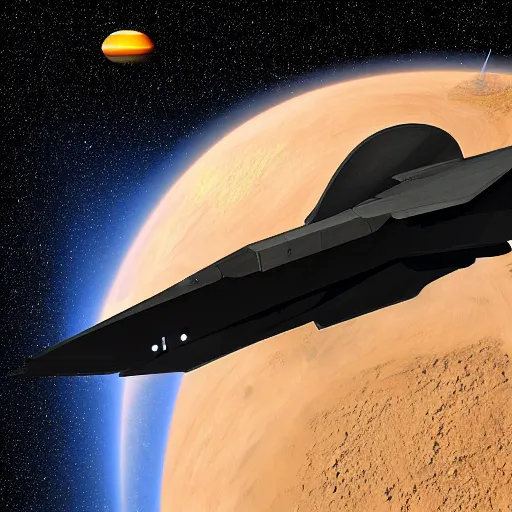 Prompt: sr 7 1 black bird aerospace reconnaissance, sciencefiction, space, 4 k