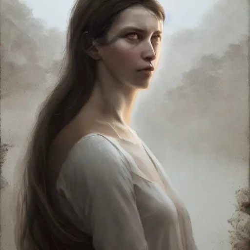 Image similar to a white and a brown woman merging together over time by greg rutkowski, hyperrealist, cinema 4 d, sicodelica, rendering unreal engine 5 digital art