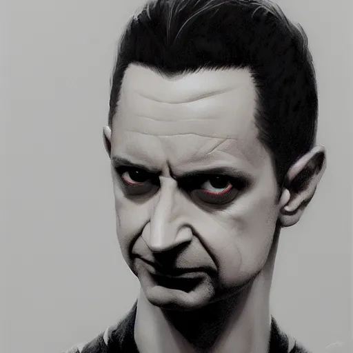 Image similar to portrait of dave gahan as a young zombie with whitened eyes and cuts, 7 days to die zombie, fine art, award winning, intricate, elegant, sharp focus, cinematic lighting, highly detailed, digital painting, 8 k concept art, art by z. w. gu and alex konstad and brom and michael hussar, masterpiece, 8 k