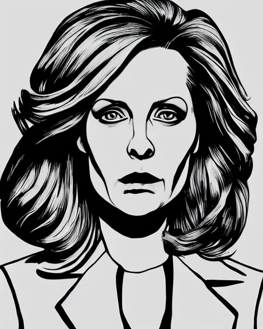 Prompt: a portrait of Dana Scully in the style of Jack Kirby