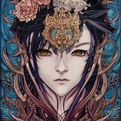 Image similar to prompt: Portrait painted in world of Warcraft style drawn by Vania Zouravliov and Takato Yamamoto, inspired by Fables, intricate acrylic gouache painting, high detail, sharp high detail, manga and anime 2000