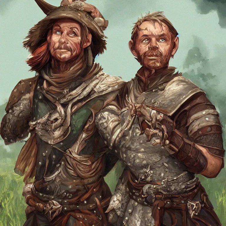 Image similar to Dungeons & Dragons, Commoner, Farmer, Character Portrait, Digital Art, Highly Detailed