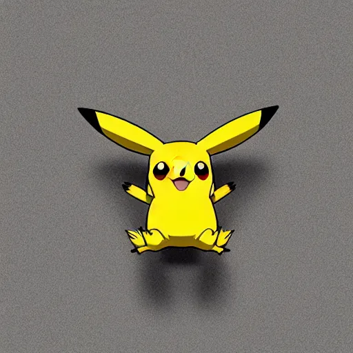 Prompt: a photo of real life pikachu