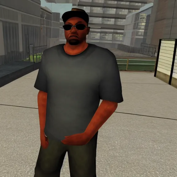 Image similar to screenshot of big smoke from gta san andreas for the ps 2