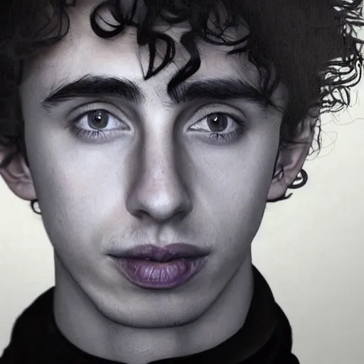 Image similar to Robert Sheehan and Timothee Chalamet crossbreed, rendered in 3D by Xie Boli, trending on artstation, 4k, 8k, photorealistic imagery, photorealistic details, intricate, highly detailed