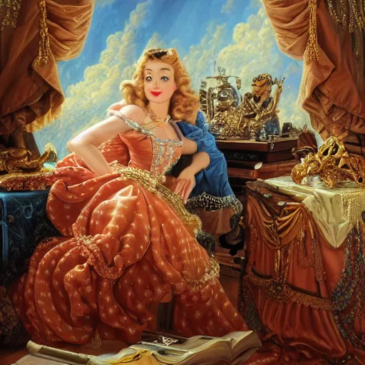 Image similar to the chief engineer of design, Realistic, Regal, Refined, Detailed Digital Art, Michael Cheval, Walt Disney (1937), François Boucher, Oil Painting, Steampunk, Highly Detailed, Cinematic Lighting, Unreal Engine, 8k