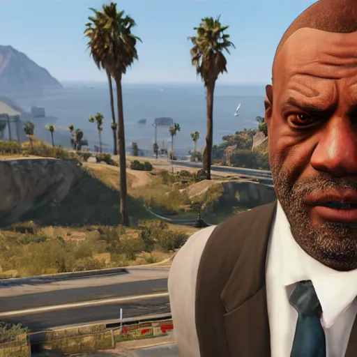 Image similar to high the pain harold in gta 5, unreal engine 5 detail, by gta 5