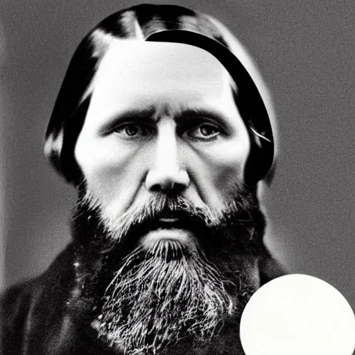 Image similar to rasputin real life photo portrait