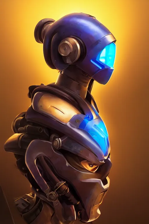 Image similar to epic mask helmet robot ninja portrait stylized as fornite style game design fanart by concept artist gervasio canda, behance hd by jesper ejsing, by rhads, makoto shinkai and lois van baarle, ilya kuvshinov, rossdraws global illumination radiating a glowing aura global illumination ray tracing hdr render in unreal engine 5