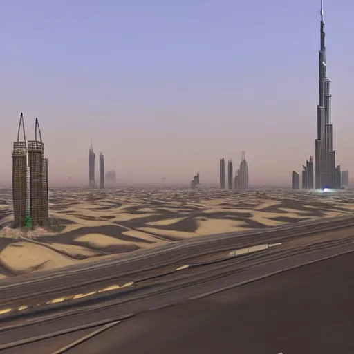 Prompt: gta : dubai, fantastic realism