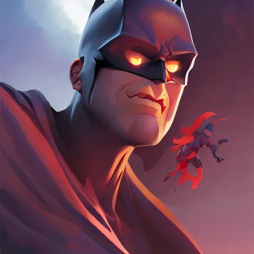 Image similar to hero world batman, behance hd by jesper ejsing, by rhads, makoto shinkai and lois van baarle, ilya kuvshinov, rossdraws global illumination