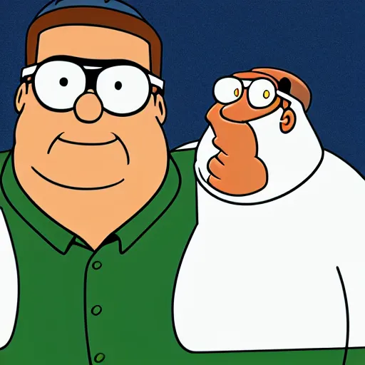 Image similar to peter griffin as human in real life highly detailed, intricate, sharp focus, digital art, 8 k