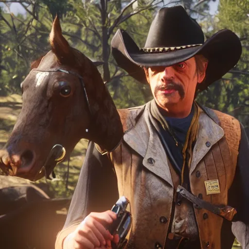 steve buscemi stars as micah bell in the playstation 4 Stable