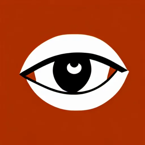 Image similar to bold eye logo, minimalist