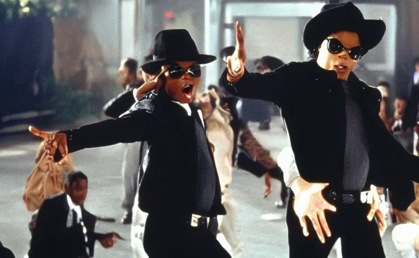 Image similar to michael jackson 1 9 9 4 in men in black movie