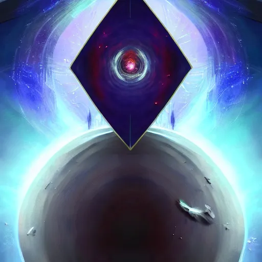 Image similar to concept art for the last imperfect physical life - form seconds before the universe is again in rapturous divine perfect unity!! religious!, final victory of order over disorder!! final defeat of entropy! last act of the universe! digital painting, artstation, smooth, sharp focus