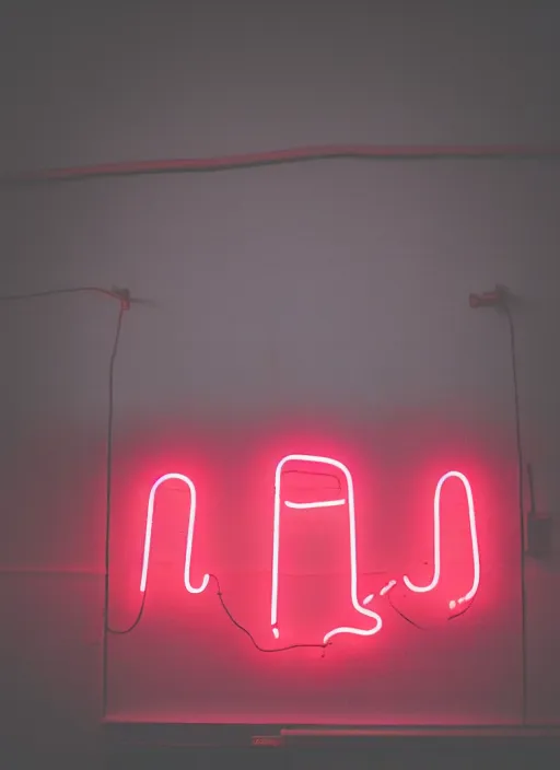 Prompt: a no vacancy neon sign on the side of a building, cyberpunk art by elsa bleda, unsplash, postminimalism, glowing neon, neon, retrowave