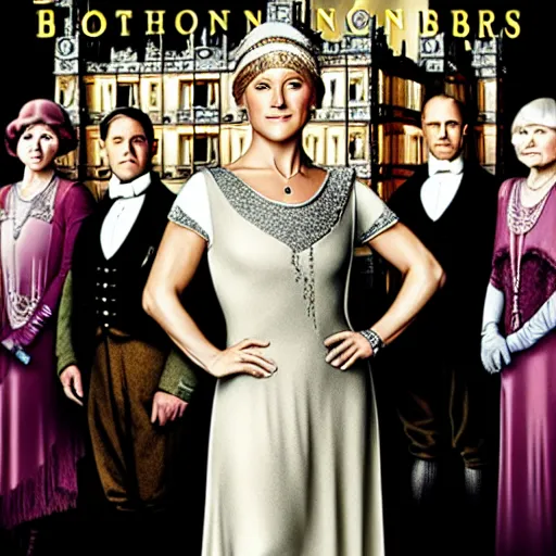 Prompt: Helene Fischer in downton Abbey, movie poster, 8k, HD