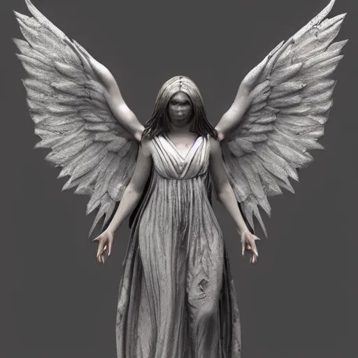 Image similar to Seraphim, Hyper Detailed, Photo Realistic, Horror, Light