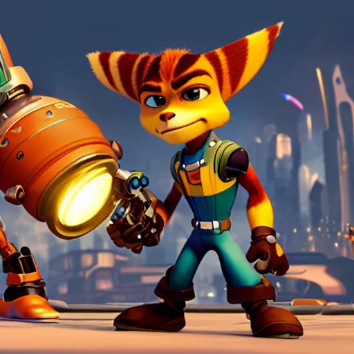 Image similar to ratchet and clank