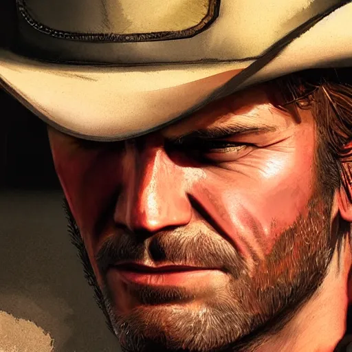 Prompt: dreamy portrait of arthur morgan from red dead redemption with sharp eyes, upper body visible, ultra realistic, highly detailed, hd, sharp focus, cinematic lighting, mood lighting, realistic, photorealistic, vivid colors, photograph, digital art, non blurry, sharp, artstation, concept art, smooth, illustration