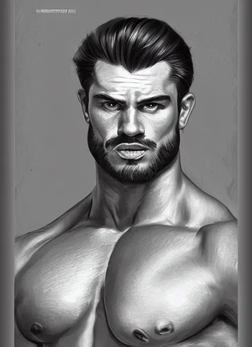 Image similar to photoshoot gigachad luigi bodybuilding by ilya kuvshinov, bodybuilder ernest khalimov, super mario bros symmetrical face concept art, hyper realistic, intricate, elegent, highly detailed, digital painting, concept art, smooth, sharp, focus, illustration, art by artgerm and greg rutkowski and alphonse mucha, artstation