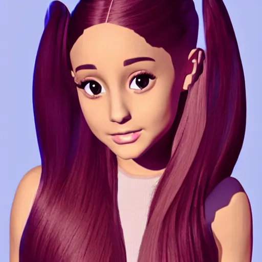 Image similar to ariana grande 3 d low poly