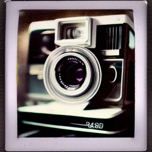 Image similar to polaroid inception, picture of a polaroid taking a polaroid with a polaroid, detailed, intricate, vintage