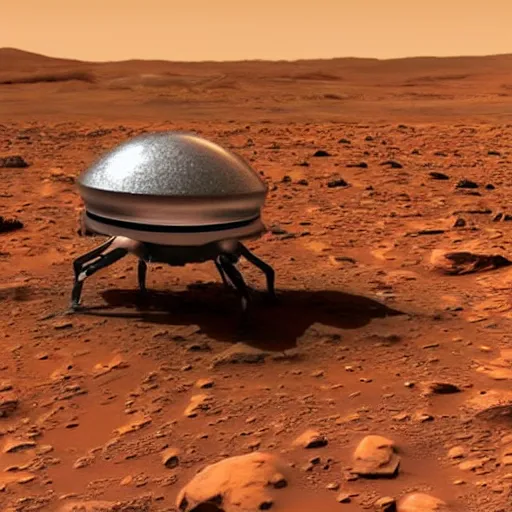 Prompt: realistic photo of an alien on mars, high quality, space photo, very beautiful