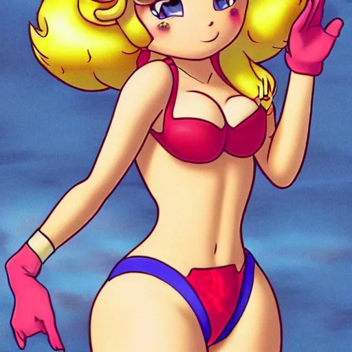 Image similar to thicc princess peach