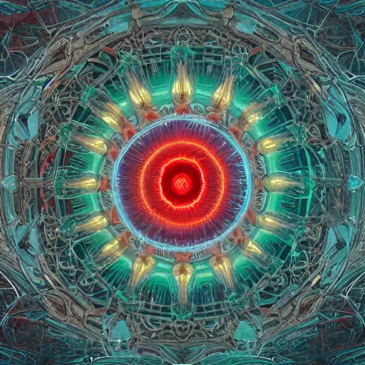 Prompt: mandala made of human circulatory system, vessels, veins. digital art by ivan shishkin and anton fadeev 4 k hd realism rendered in unreal engine