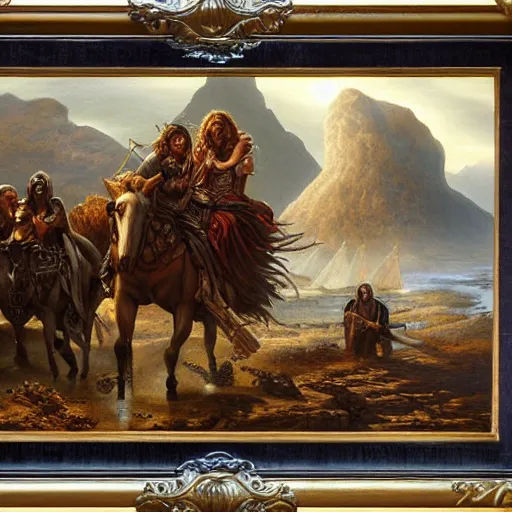 Image similar to epic masterpiece ordeal of the ancient sorrow traveller Ken Kelly, photorealistic, cinematic, fantastic reality, detailed and beautiful faces, intricate, detailed, dramatic lighting, establishing shot, 8k resolution – W 1024
