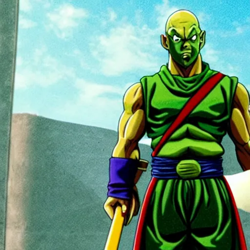 Image similar to Jason Statham as King Piccolo in live action Dragon Ball movie