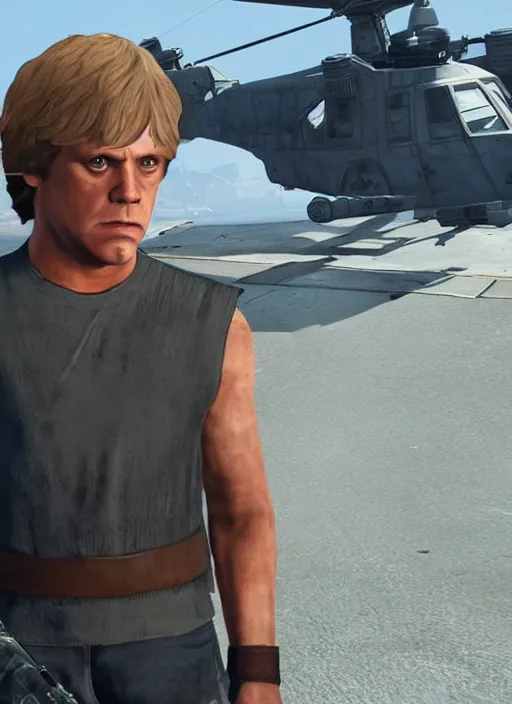 Image similar to luke skywalker in gta 5 loading screen